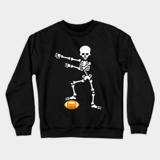 American football Rugby floss dance flossing skeleton Crewneck Sweatshirt